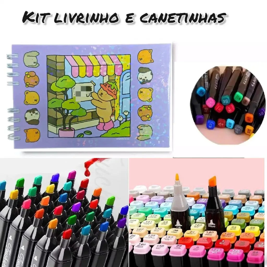 Kit Bobbie Goods (livro capa dura + 12 canetinhas)