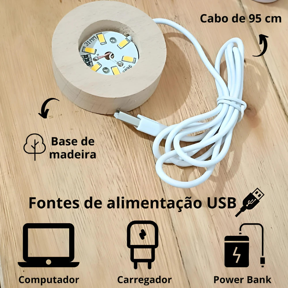Luminária Sistema Solar/Galáxia