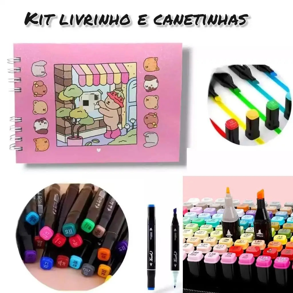 Kit Bobbie Goods (livro capa dura + 12 canetinhas)