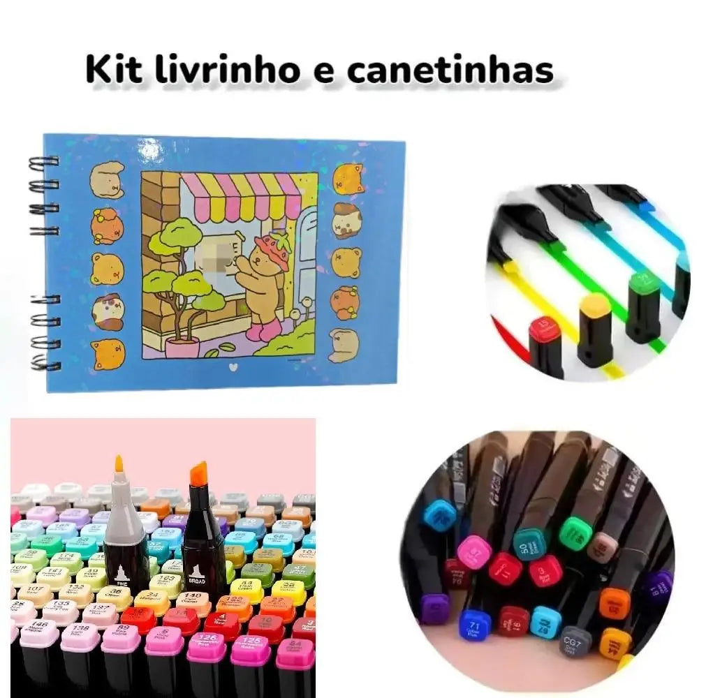 Kit Bobbie Goods (livro capa dura + 12 canetinhas)