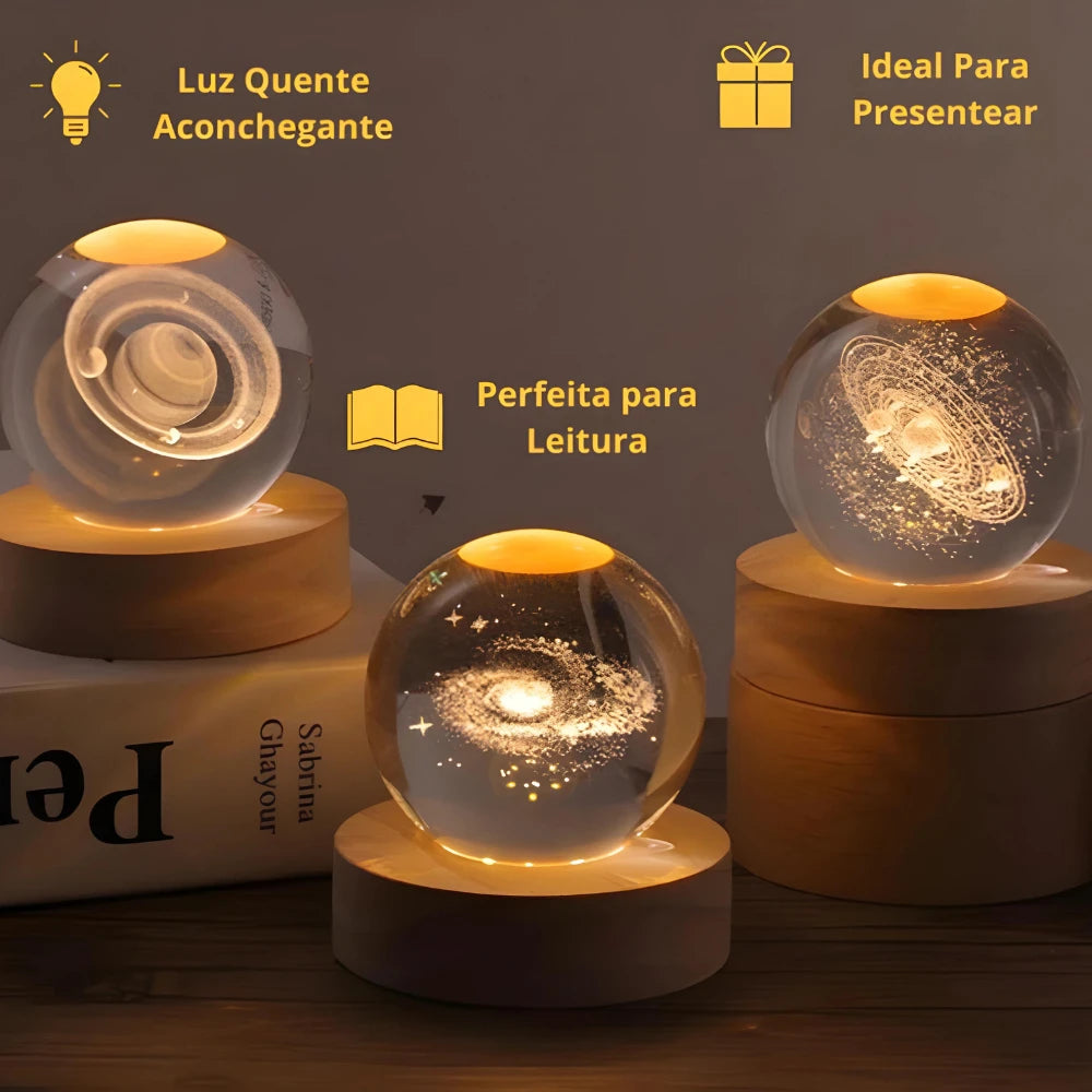 Luminária Sistema Solar/Galáxia