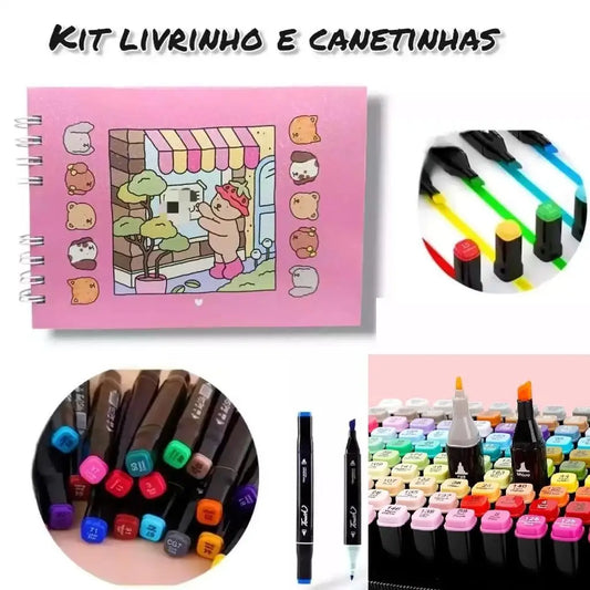 Kit Bobbie Goods (livro capa dura + 12 canetinhas)